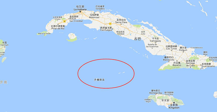 开曼群岛位置地图